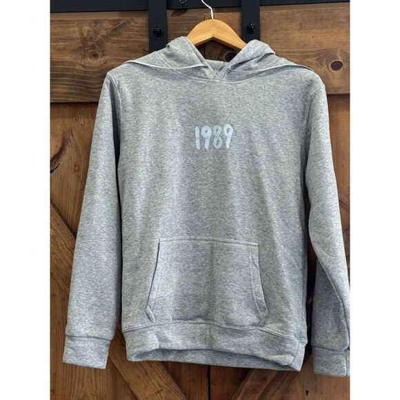 Taylor Swift 1989 Hoodie Sz S Gray Taylor's Version Pullover Sweatshirt Album - Picture 3 of 4